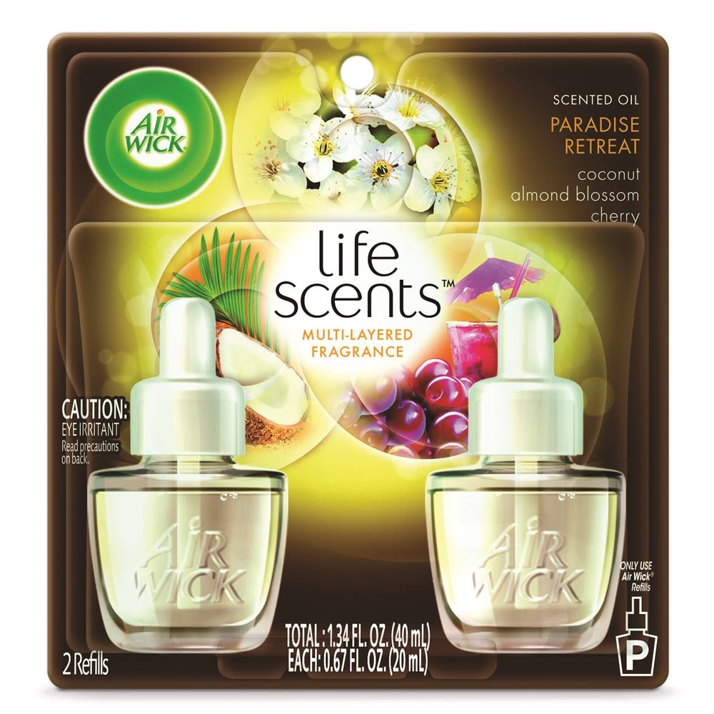 Air Wick® Scented Oil, Twin Refill Life Scents, Paradise Retreat Scent